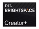 Creator+ Brightspace D2L